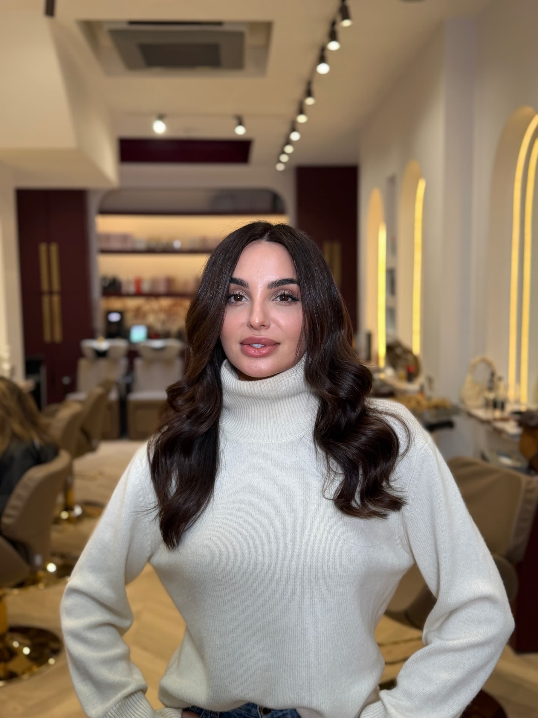 A precision cut and finish at Hakim Elhocine Hair Couture, Mayfair