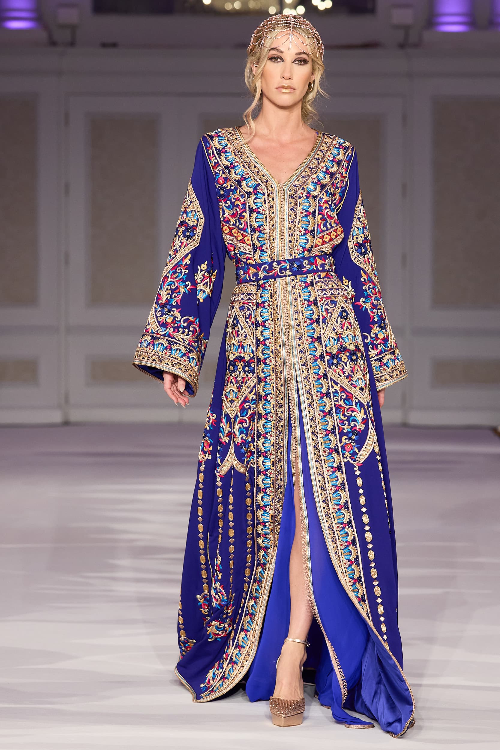 Occasion hair styled by Hakim Elhocine Hair Couture for the runway